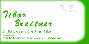 tibor breitner business card